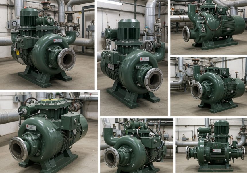 Mehrstufige Pumpen in einer industriellen Umgebung, bereit für den Einsatz.